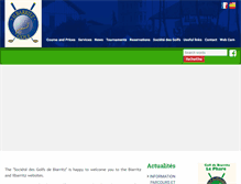 Tablet Screenshot of golfilbarritz.com